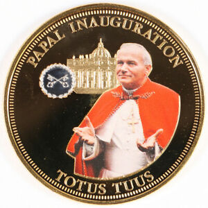 Pope John Paul II Papal Inauguration Totus TUUS Queen Elizabeth ...