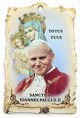 BEAUTIFUL NEW SAINT POPE JOHN PAUL II TOTUS TUUS FULL COLOR WALL ...