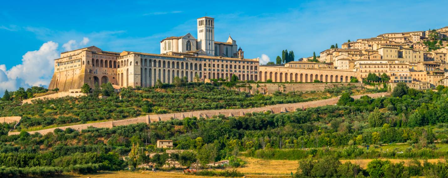 The italian village of Assisi, Perugia in Umbria, Italy - e-borghi