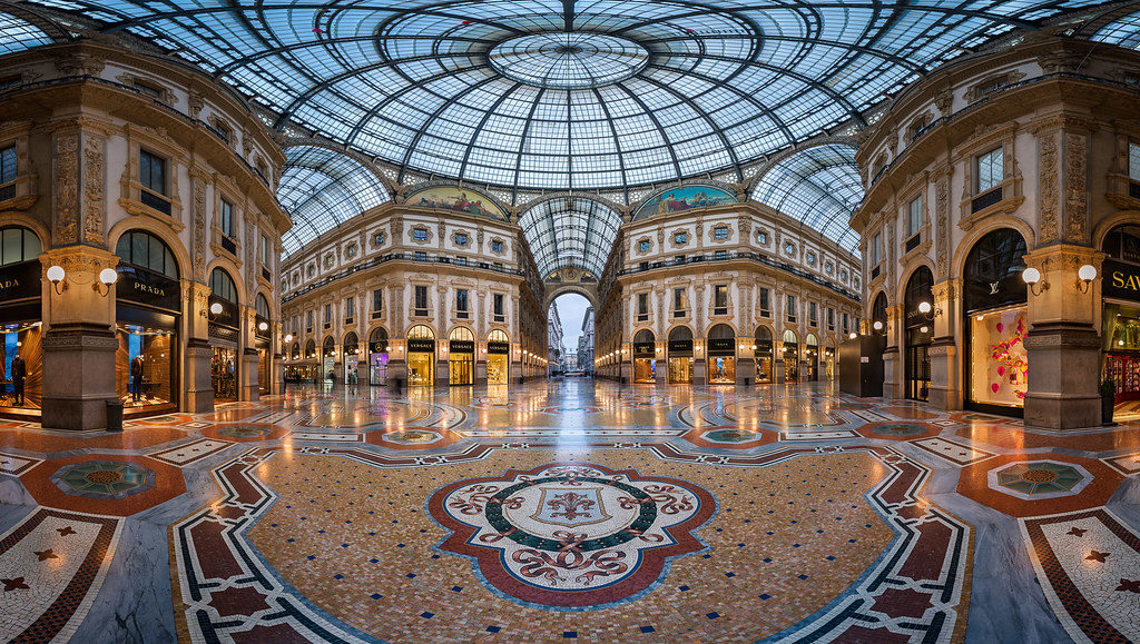Mosaic Floor and Glass Dome in Galleria Vittorio Emanuele … | Flickr