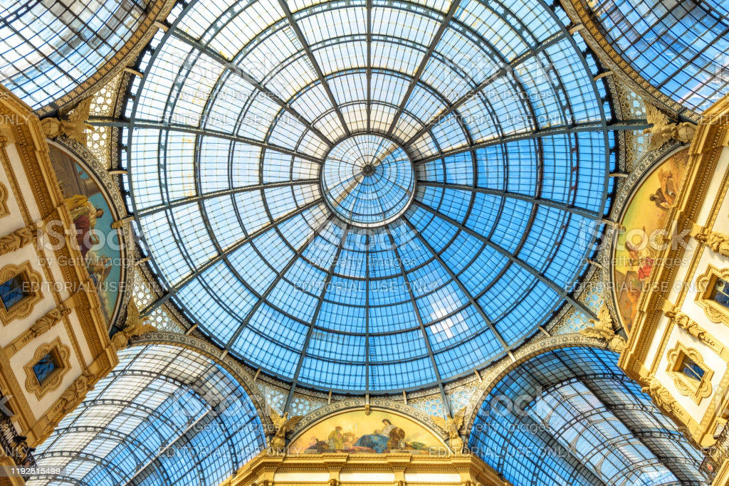 Glass Dome Inside The Galleria Vittorio Emanuele Ii In Milan This Gallery  Is One Of The Worlds Oldest Shopping Malls And The Milan Landmark Stock  Photo - Download Image Now - iStock