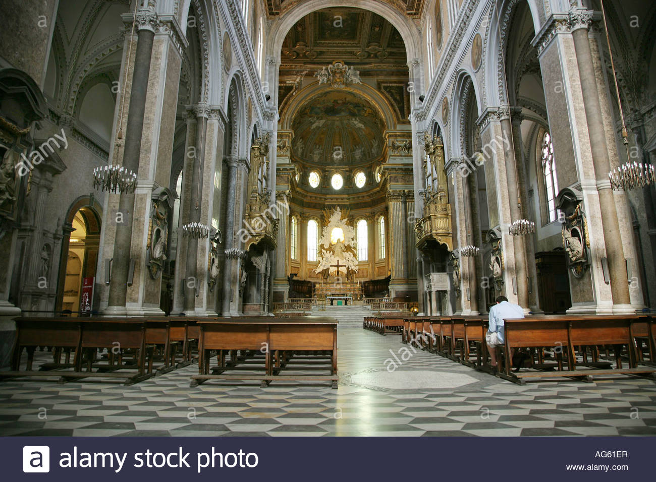 Inside the Duomo Di San Gennaro in Naples Italy Stock Photo - Alamy