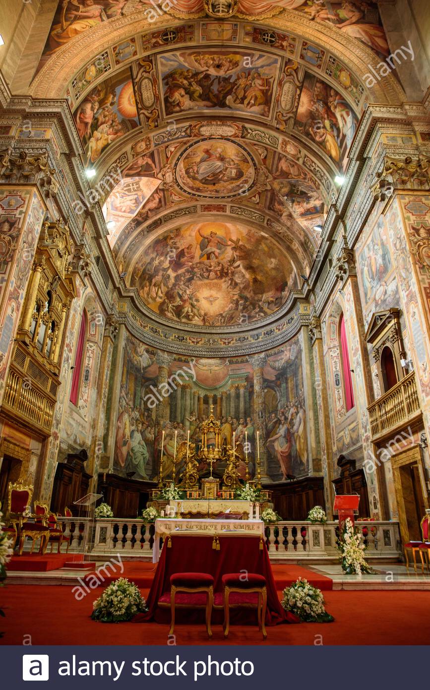 Interior view of The church of Santo Spirito in Sassia Rome, Italy Stock  Photo - Alamy