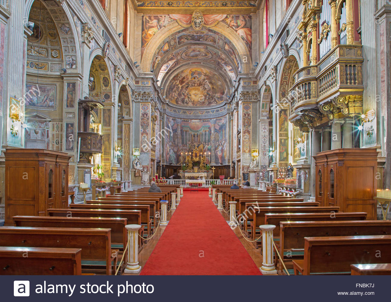 ROME, ITALY - MARCH 27, 2015: The nave of church Santo Spirito in Sassia  Stock Photo - Alamy