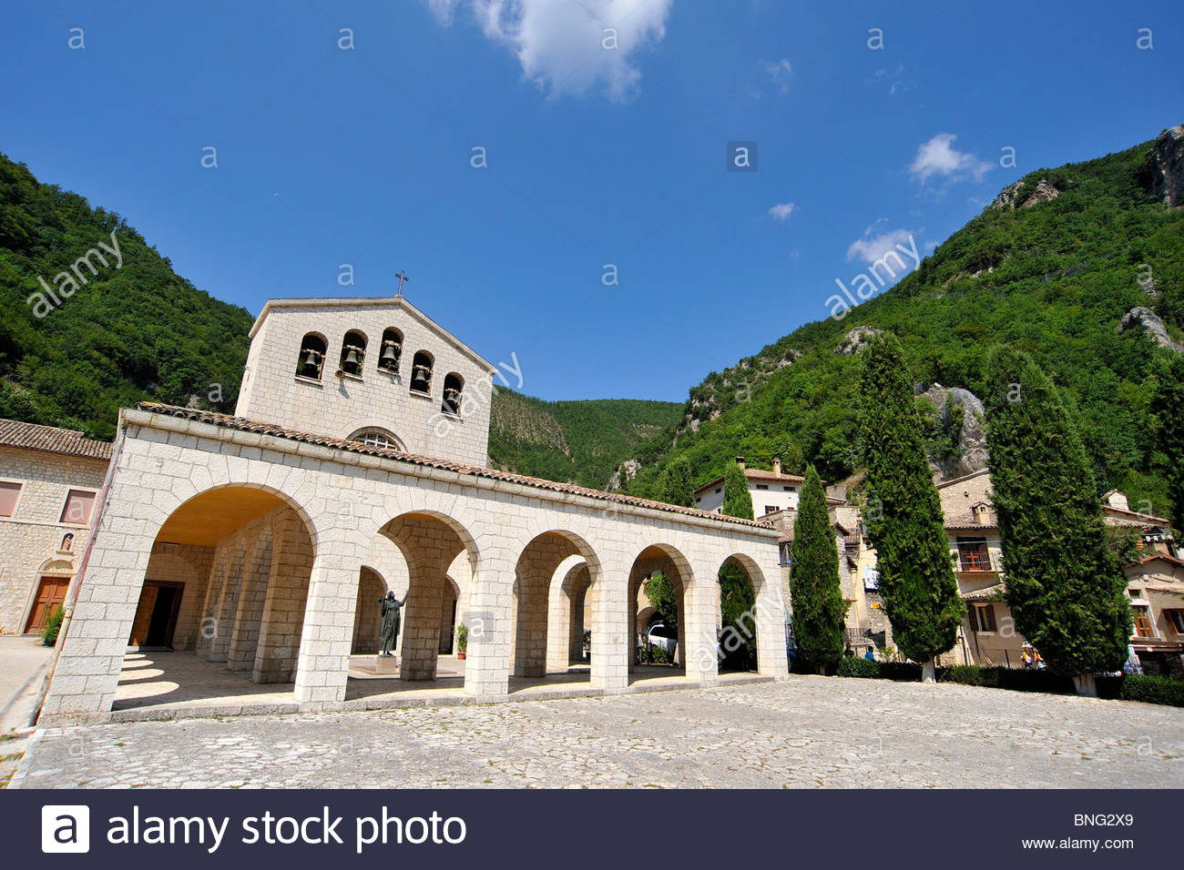 Sanctuary of Santa Rita,Roccaporena,village of Cascia,Umbria,Italy Stock  Photo - Alamy