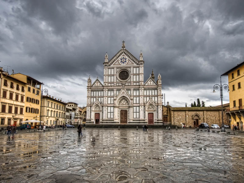Santa Croce church in Florence, Italy