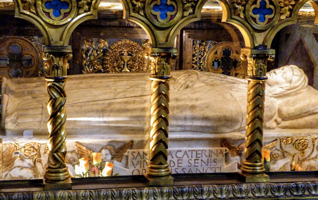 Tomb of Saint Catherine of Siena, Santa Maria Sopra Minerva, Florence -  PICTURES FROM ITALY (Est. 2001)