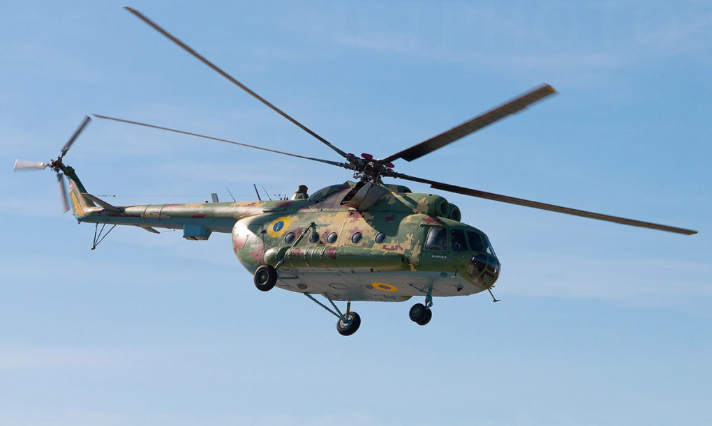 Trực thăng Mi-8 Ukraine diễn tập hồi năm 2021. Ảnh: Jetphotos.