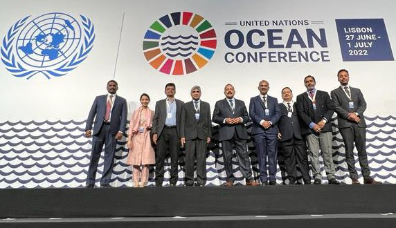 Indian delegation led by Union Minister Dr Jitendra Singh arrives for the  Plenary Session of the 5-day #UN Ocean Conference being held at Lisbon:  Office of Dr Jitendra Singh – JK Post
