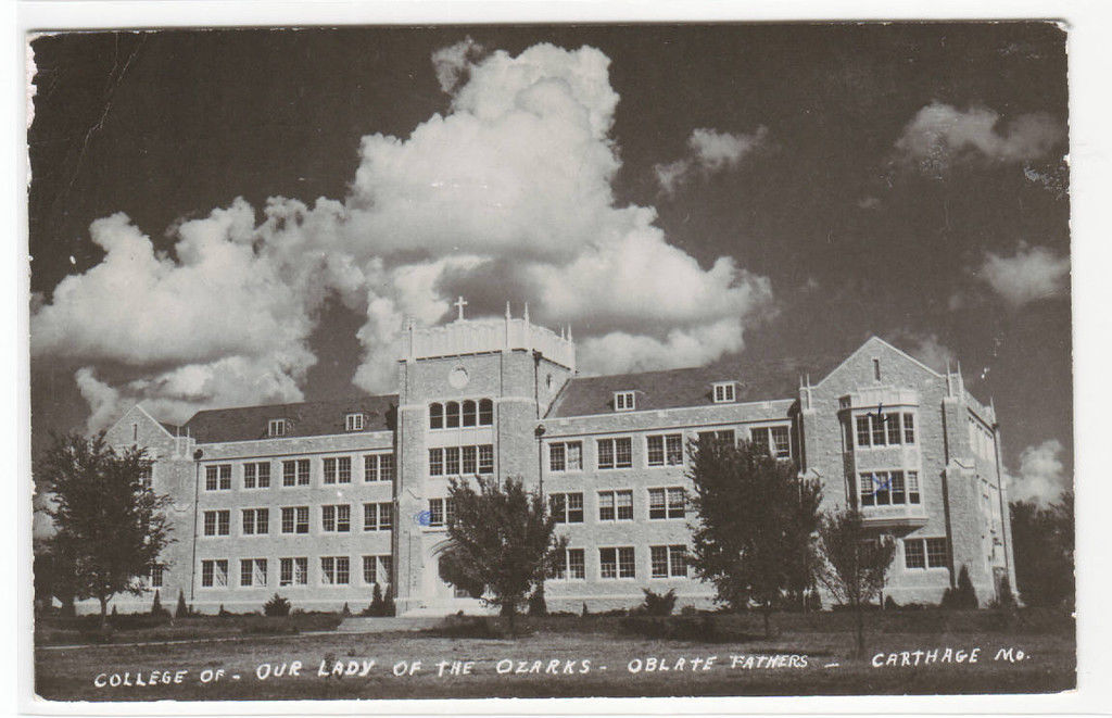 College of Our Lady Of the Ozarks Oblate Fathers Carthage Missouri RPPC  postcard | United States - Missouri - Other, Postcard