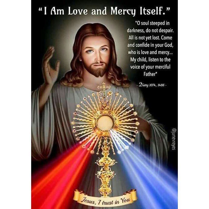 Praying with the Saints ☨ on Instagram: “Divine Mercy Novena - Day 7,  Thursday 25 April 2019 - Swipe ⬅️ fo… | Divine mercy image, Divine mercy  chaplet, Divine mercy