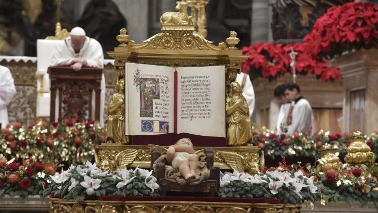 Pope Francis celebrates Mass on Christmas Eve