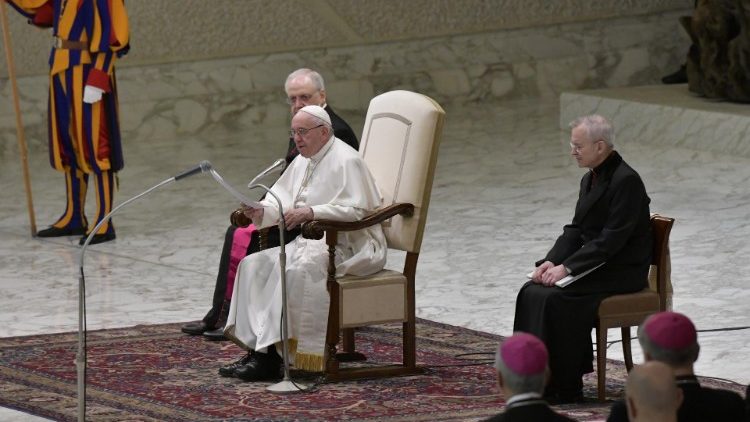 Pope Francis during the General Audience