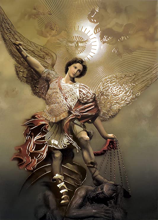Amazon.com: Saint Michael The Archangel (27"x40") - Religious Wall ...
