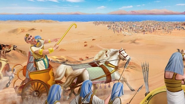 Pharaoh Pursues the Israelites & Parting the Red Sea - Exodus 14