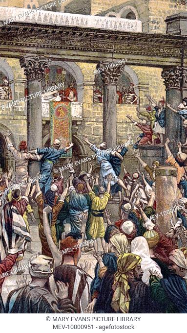 The crowd at Jerusalem call for the execution of Jesus, rather ...