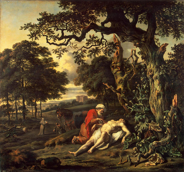 Parable of the Good Samaritan Art Print by Jan Wijnants