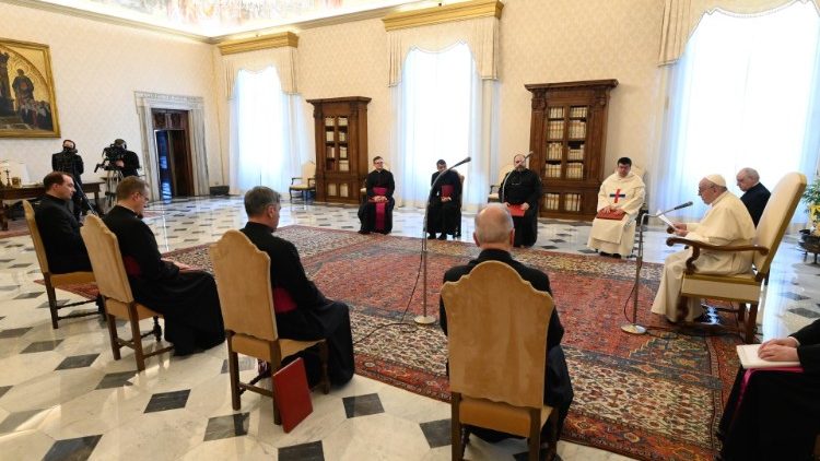 Pope Francis at the general audience of 30 December, 2020. 