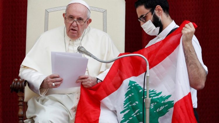 Pope Francis appeals for Lebanon during the General Audience on September 2, 2020