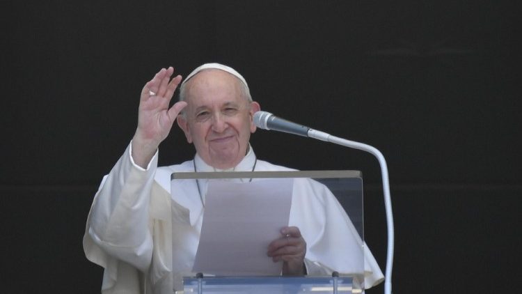 Pope Francis leads the Angelus on Sunday