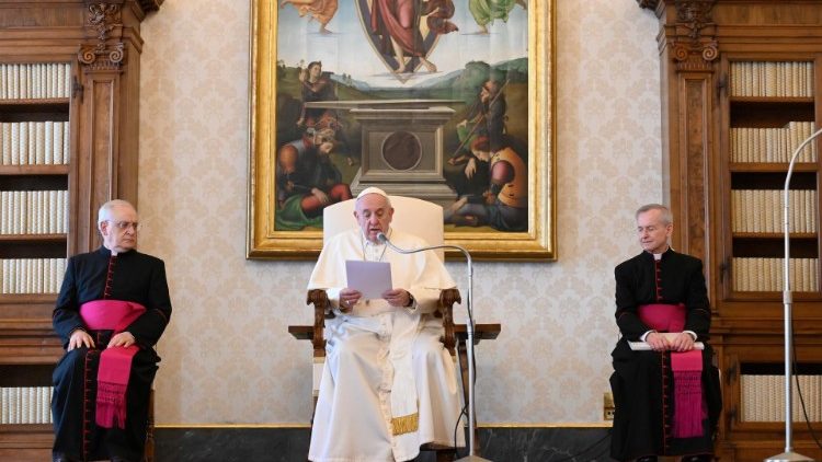 Pope Francis during his weekly General Audience
