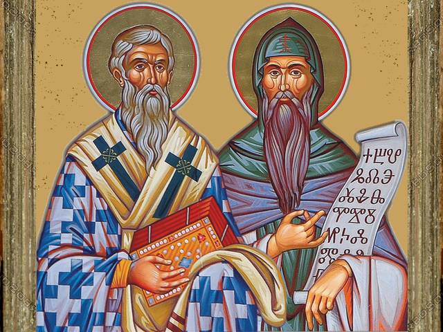 Image result for sts Cyril và Methodius