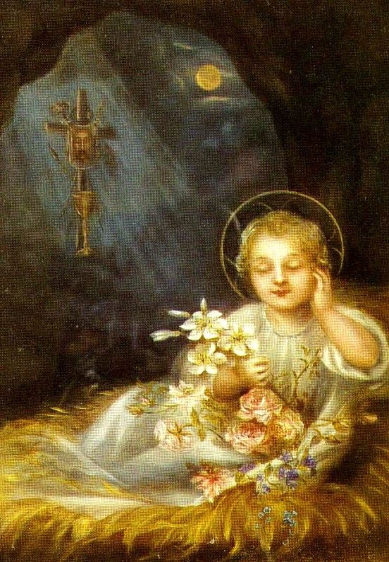 And the Water Blushed.........: Infant Jesus painted by St. Therese of  Lisieux