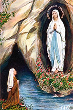 Image result for our lady of lourdes