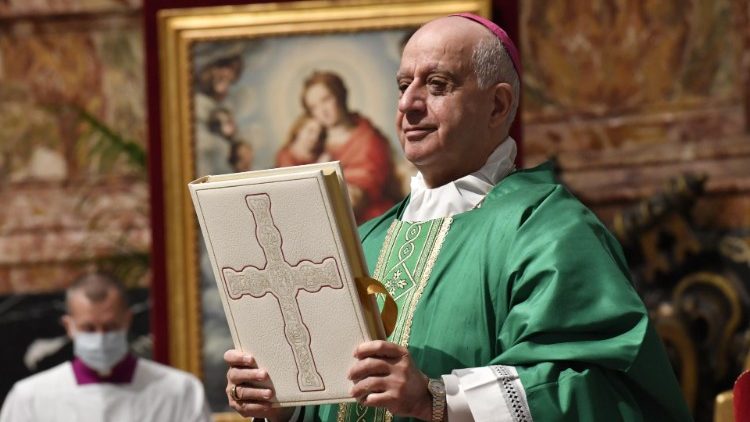 Archbishop Rino Fisichella presides over Mass on Word of God Sunday