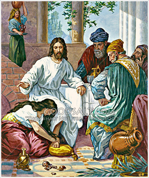 Mary Anoints Jesus' Feet