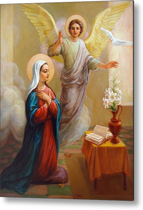 Annunciation To The Blessed Virgin Mary Metal Print by Svitozar Nenyuk