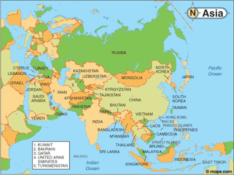 South and East Asia Maps Unit